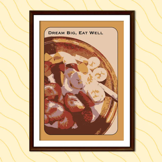 DREAM BIG EAT WELL WALL ART | PRINTABLE POSTER Nikola's Printables