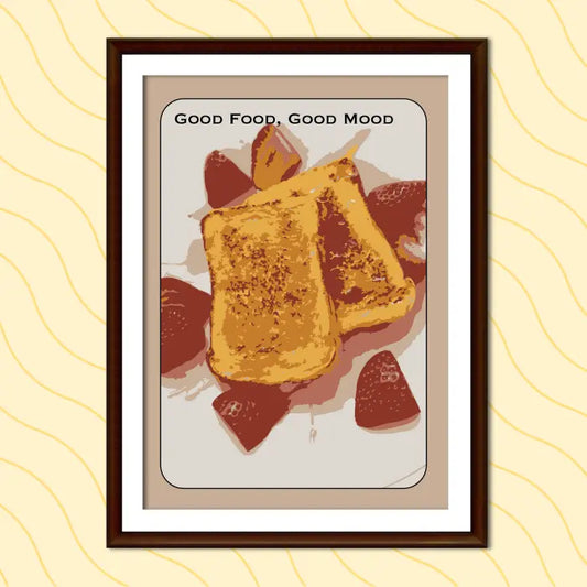 GOOD FOOD GOOD MOOD WALL ART | PRINTABLE POSTER Nikola's Printables