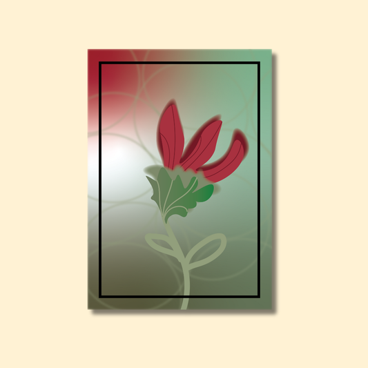 RED FLOWER POSTER