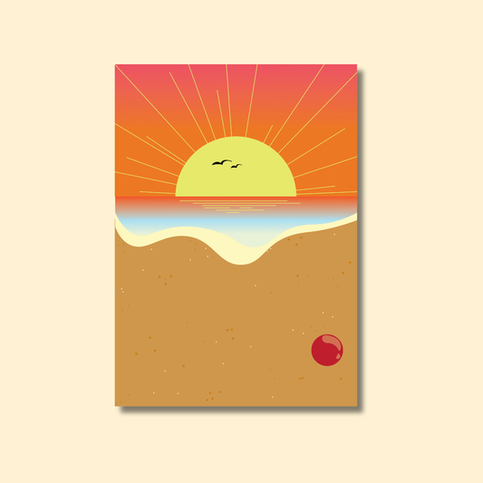 SUNSET AT THE BEACH PRINTABLE POSTER