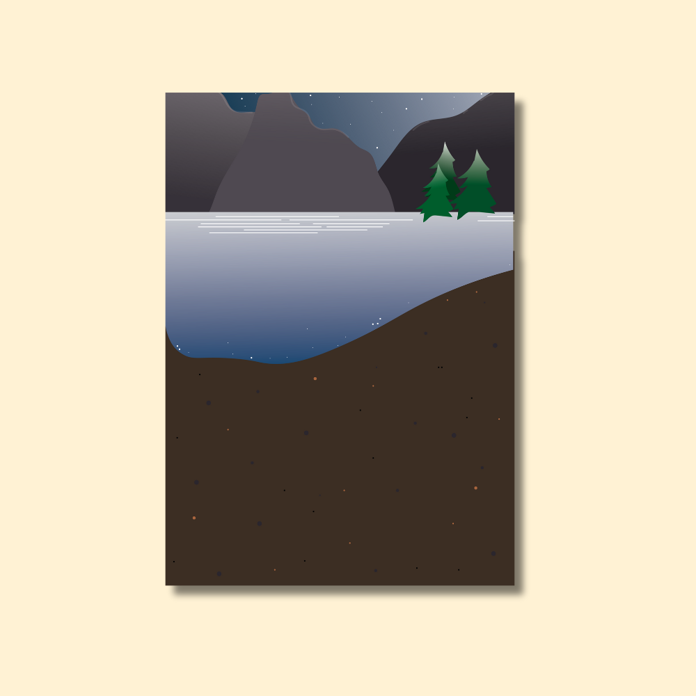 EVENING BY THE LAKE PRINTABLE POSTER