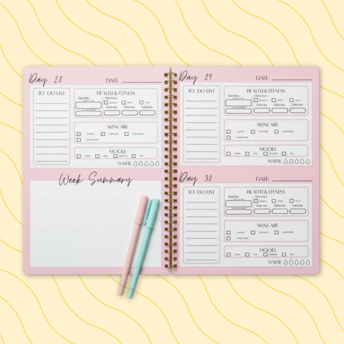 30 DAY GLOW UP PLANNER | PRINTABLE PLANNER Nikola's Printables