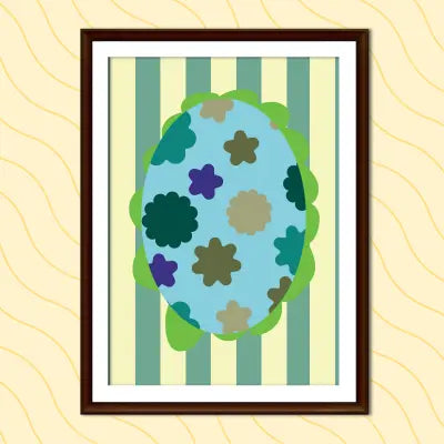 GREEN STRIPE AND FLORAL PRINTABLE POSTER Nikola's Printables