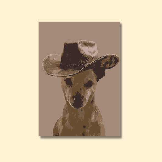 COWBOY DOG PRINTABLE POSTER