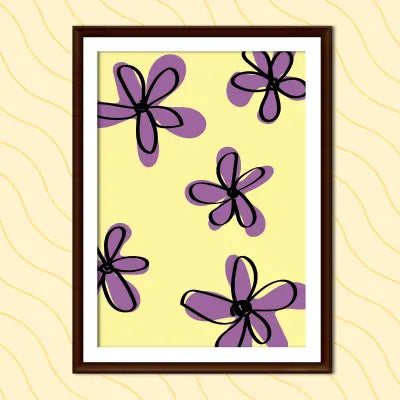 PURPLE FLOWER PRINTABLE POSTER Nikola's Printables