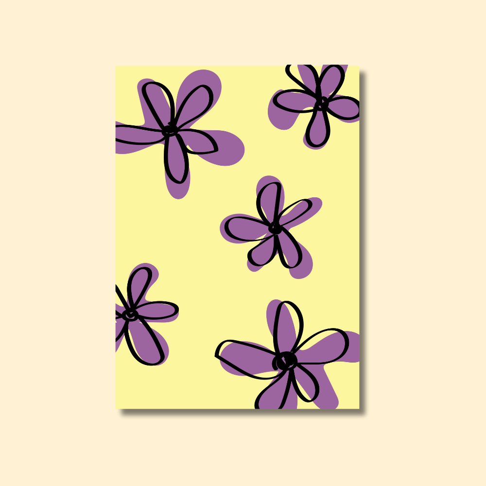 PURPLE FLOWER PRINTABLE POSTER