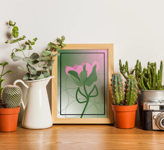 PINK FLOWER WALL ART | PRINTABLE POSTER Nikola's Printables