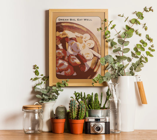 DREAM BIG EAT WELL WALL ART | PRINTABLE POSTER Nikola's Printables