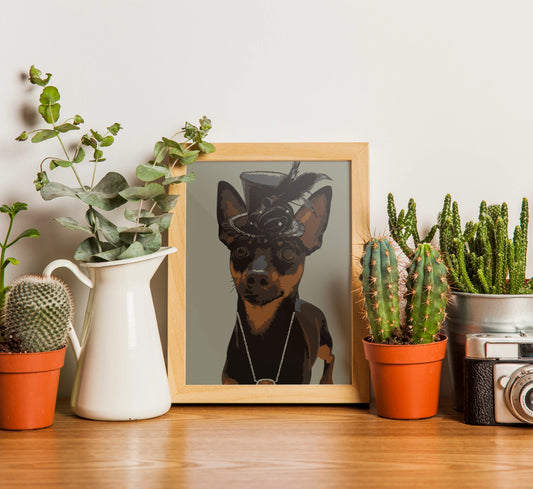 SOPHISTICATED PINSCHER PRINTABLE POSTER Nikola's Printables