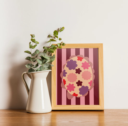 PINK STRIPE AND FLORAL PRINTABLE POSTER Nikola's Printables